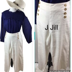 J. Jill White gaucho sailor’s pants 10